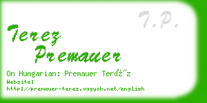 terez premauer business card